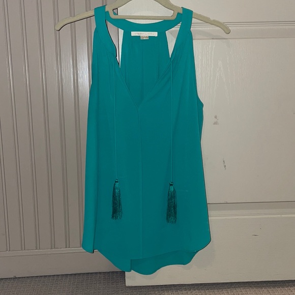 Green/blue racer back top. Size small and by brand Cooper and Ella - Picture 1 of 5